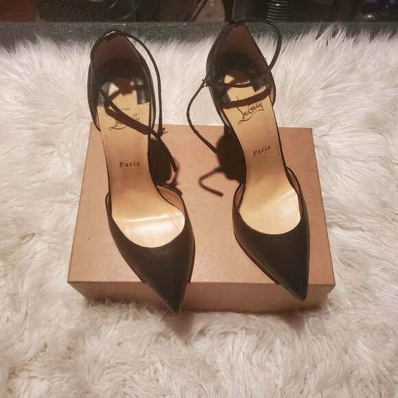 Christian Louboutin Shoes - Christian Louboutin UPTOWN 100 NAPPA SHINY BK01/BLACK  (size 41)